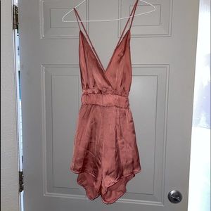 Silky Pink Romper
